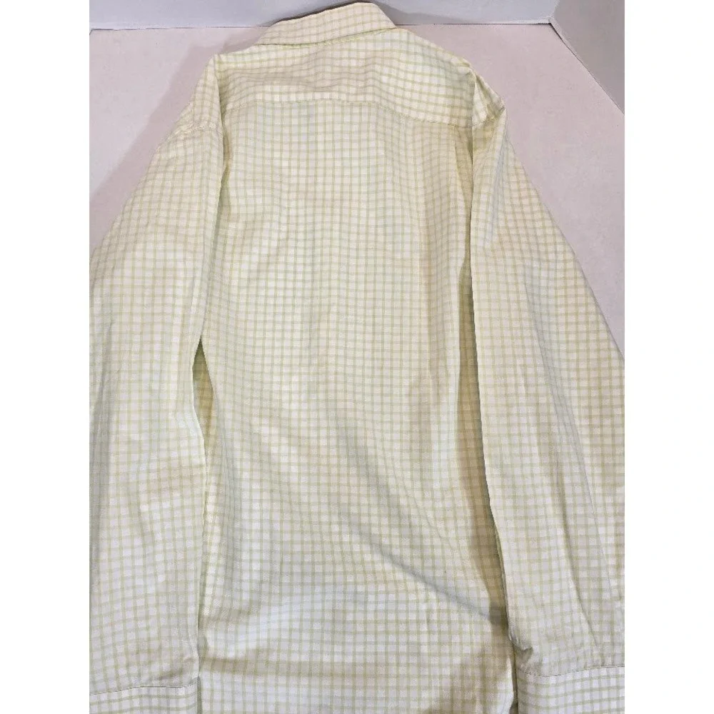 Banana Republic Slim Fit Button Down Shirt Green‎ Checkered XL